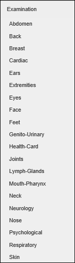Examination panel
