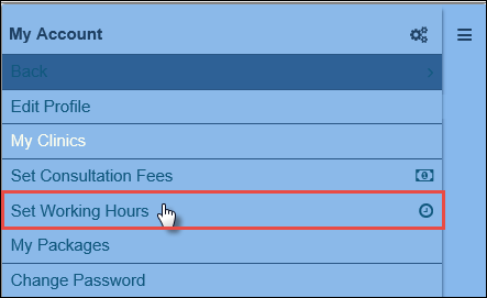 Access Set Wkg Hrs