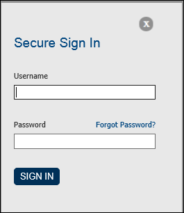 Login dialog box