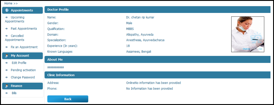 View Profile of doc